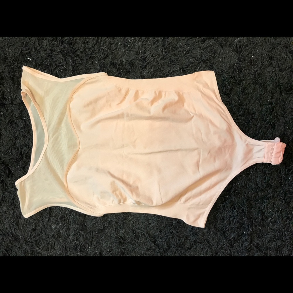 Light pink body suit